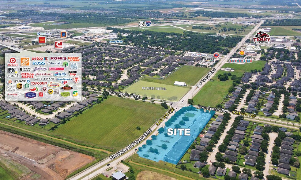 1720-1730 B F Terry Blvd, Rosenberg, TX à louer - Photo du bâtiment - Image 1 de 3