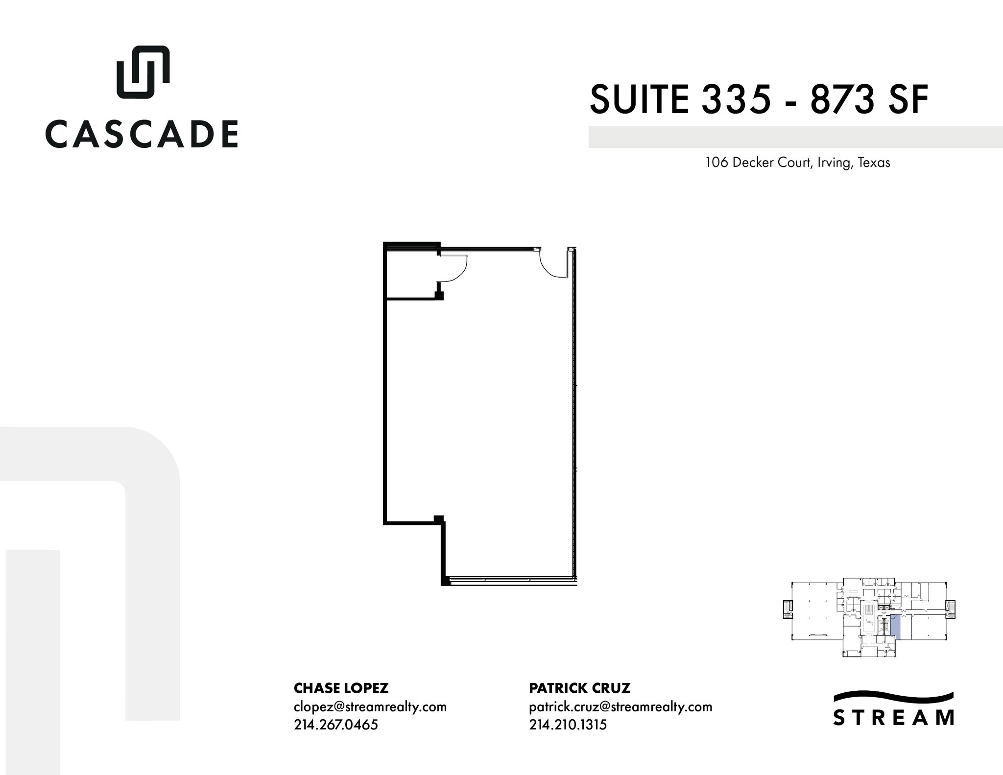 104 Decker Ct, Irving, TX for lease Floor Plan- Image 1 of 1