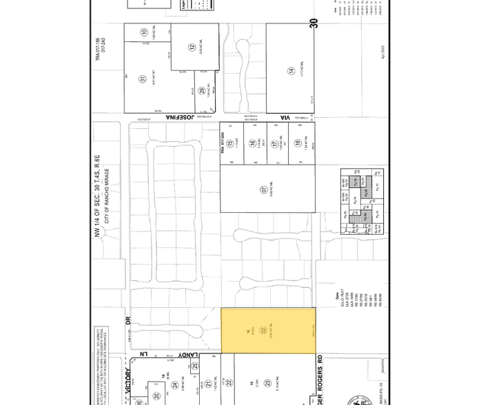 72094 Ginger Rogers Rd, Rancho Mirage, CA à vendre - Plan cadastral - Image 1 de 1
