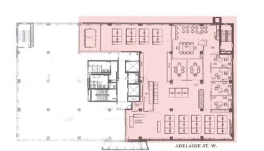 410 Adelaide St W, Toronto, ON for lease Floor Plan- Image 1 of 1