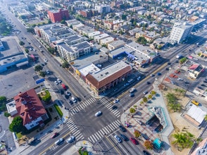 3800-3814 Beverly Blvd, Los Angeles, CA - AERIAL map view