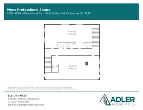 4505-4599 N Pine Island Rd, Sunrise, FL à louer Plan d’étage- Image 1 de 7