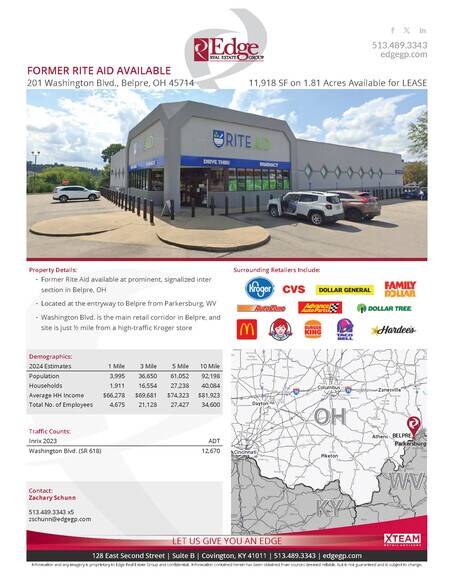 201 Washington Blvd, Belpre, OH à louer - Photo du bâtiment - Image 2 de 6