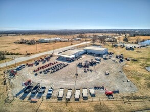 2238 N Broadway St, Checotah, OK - Aerial map view