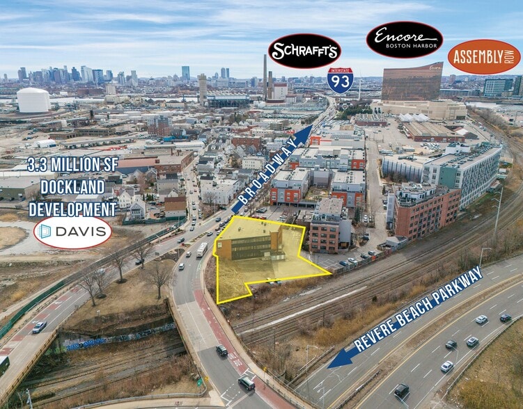 220 Broadway, Everett, MA for lease - Aerial - Image 2 of 9