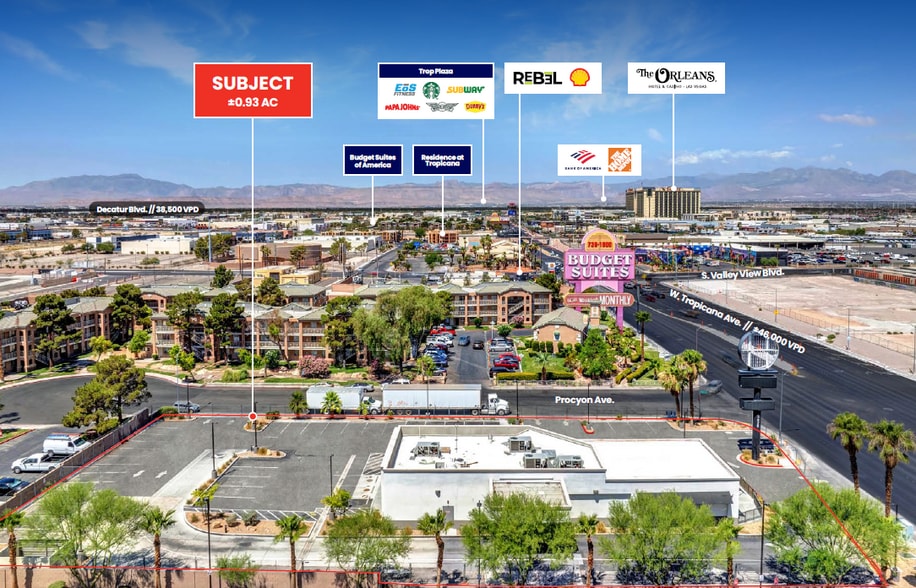 3575 W Tropicana Ave, Las Vegas, NV for lease - Aerial - Image 3 of 15