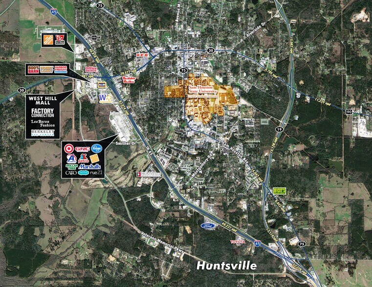 2564 I-45, New Waverly, TX à vendre - Aérien - Image 3 de 11