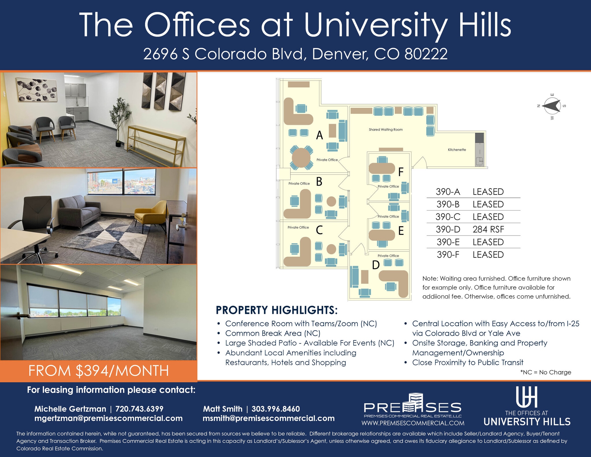 2696 S Colorado Blvd, Denver, CO for lease Floor Plan- Image 1 of 6