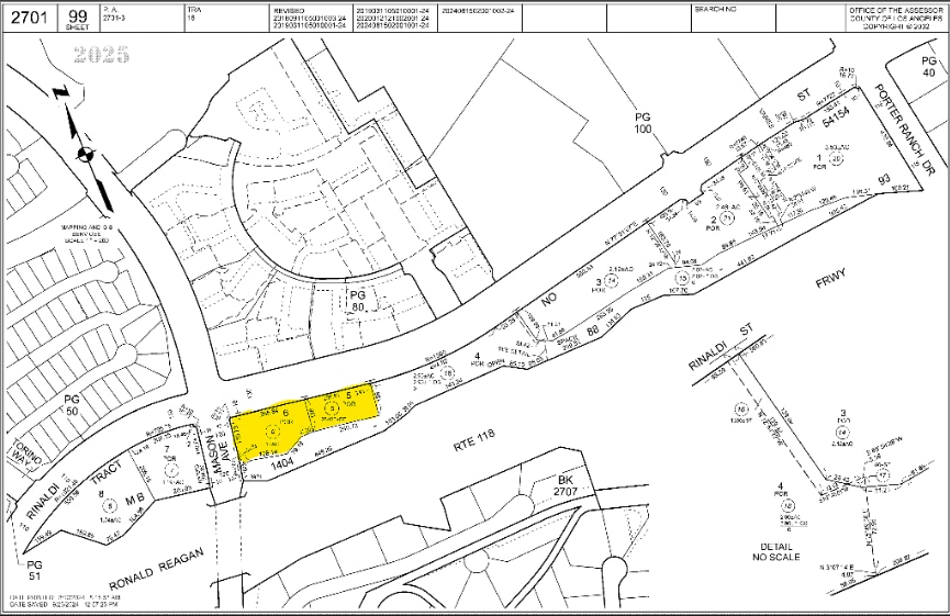 SEC Rinaldi St & Mason Ave, Porter Ranch, CA for lease - Plat Map - Image 2 of 2
