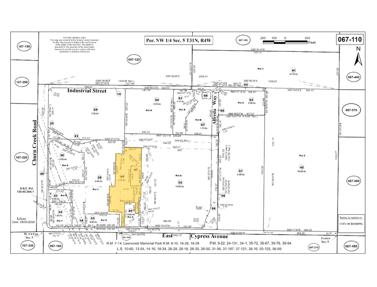 1080-1090 E Cypress Ave, Redding, CA for sale - Plat Map - Image 2 of 2