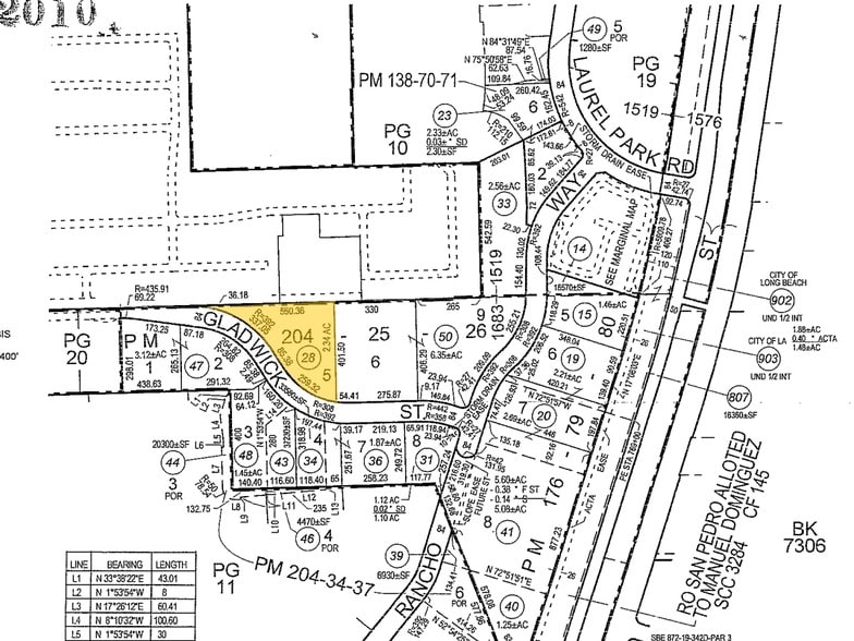 2301 E Gladwick St, Compton, CA for sale - Plat Map - Image 3 of 3