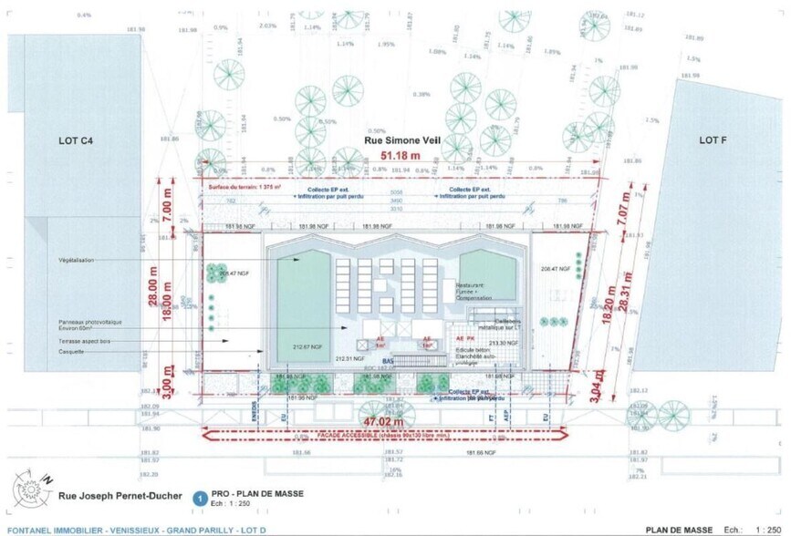 42 Rue Simone Veil, Vénissieux à louer - Plan de site - Image 2 de 9