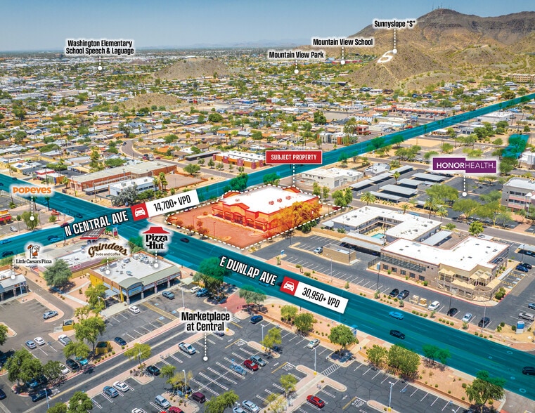 10 E Dunlap Ave, Phoenix, AZ à vendre - Aérien - Image 2 de 6