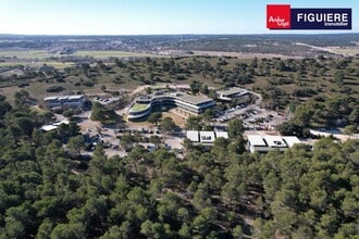 Aix-en-Provence, BDR - Aérien Vue de la carte