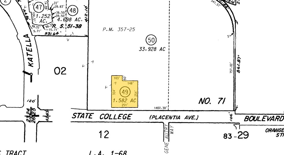 1900 S State College Blvd, Anaheim, CA à vendre - Plan cadastral - Image 1 de 1