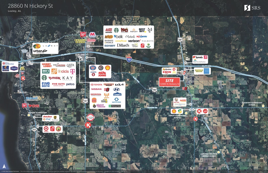 12000 N Hickory St, Loxley, AL for sale - Aerial - Image 2 of 2