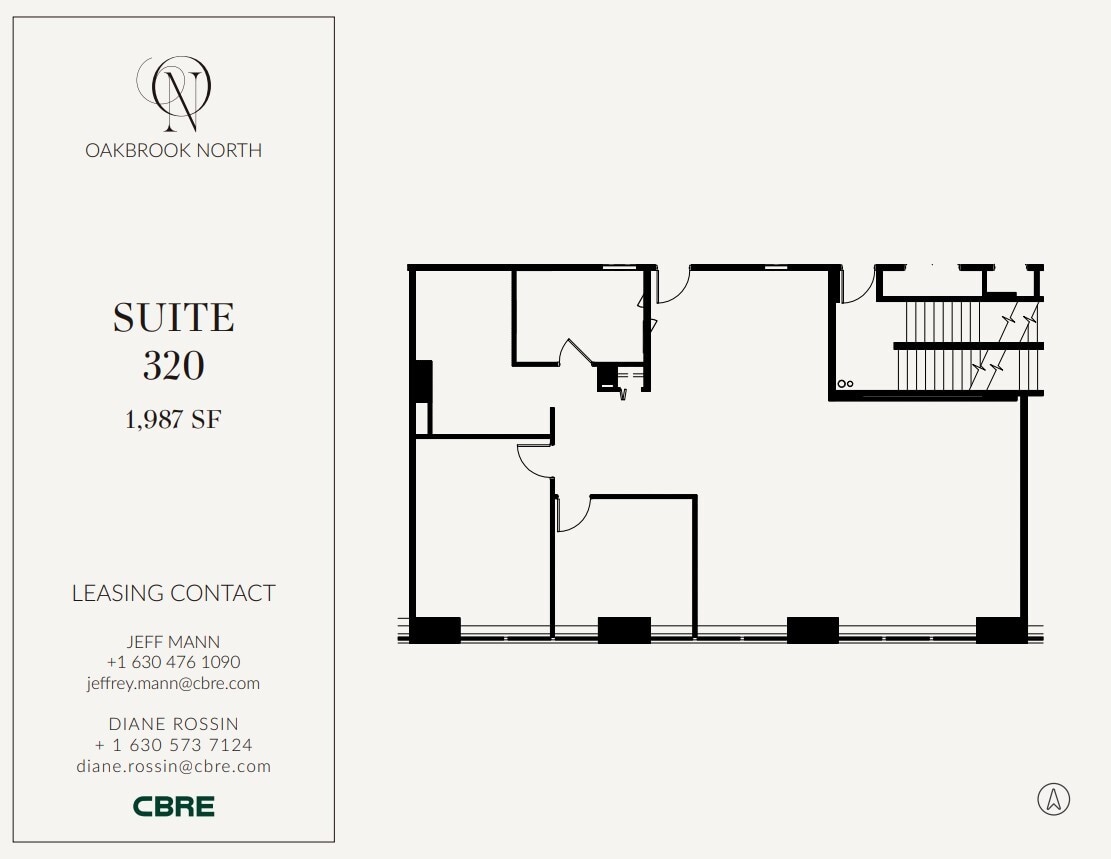 1200 Harger Rd, Oak Brook, IL à louer Plan d’étage- Image 1 de 1