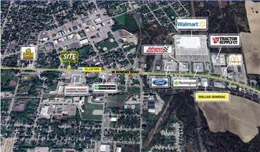 462 W Genesee St, Lapeer, MI - Aerial  map view