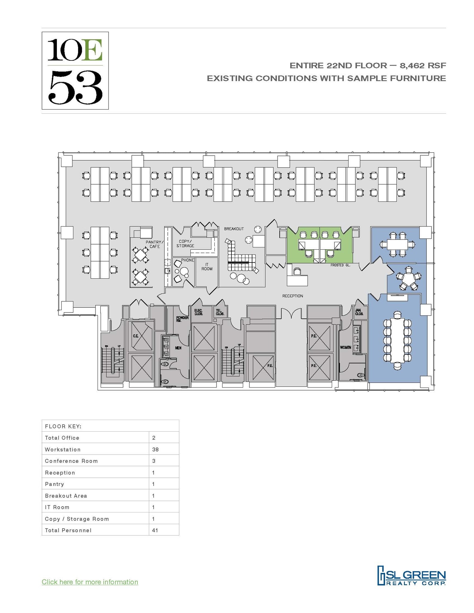 10 E 53rd St, New York, NY à louer Plan d’étage- Image 1 de 1