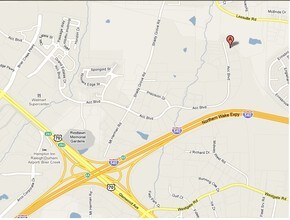 7201 Acc Blvd, Raleigh, NC - Aerial  map view