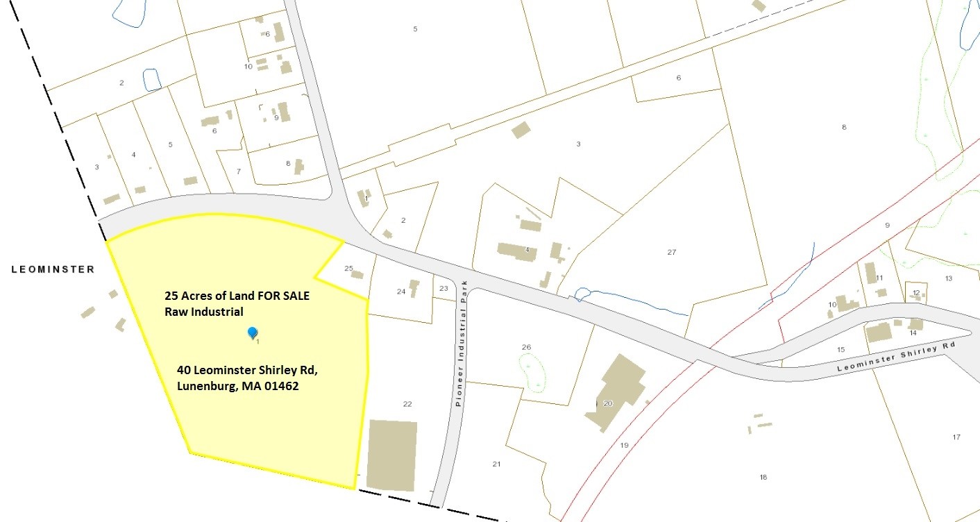 40 Leominster Shirley Rd, Lunenburg, MA à vendre Plan cadastral- Image 1 de 1