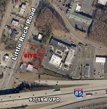 2629 Little Rock Rd, Charlotte, NC - AERIAL  map view