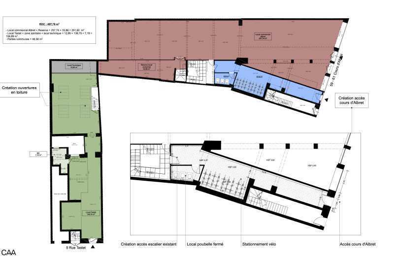 Commerce de détail dans Bordeaux à vendre - Plan d’étage - Image 2 de 2