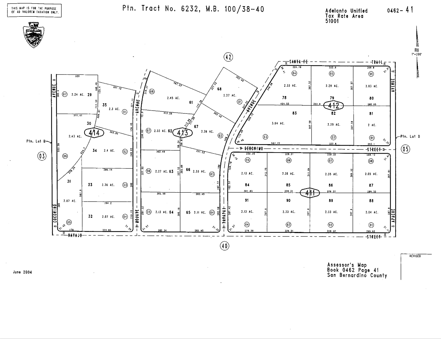 1111 Apache Ave, Adelanto, CA à vendre Plan cadastral- Image 1 de 2