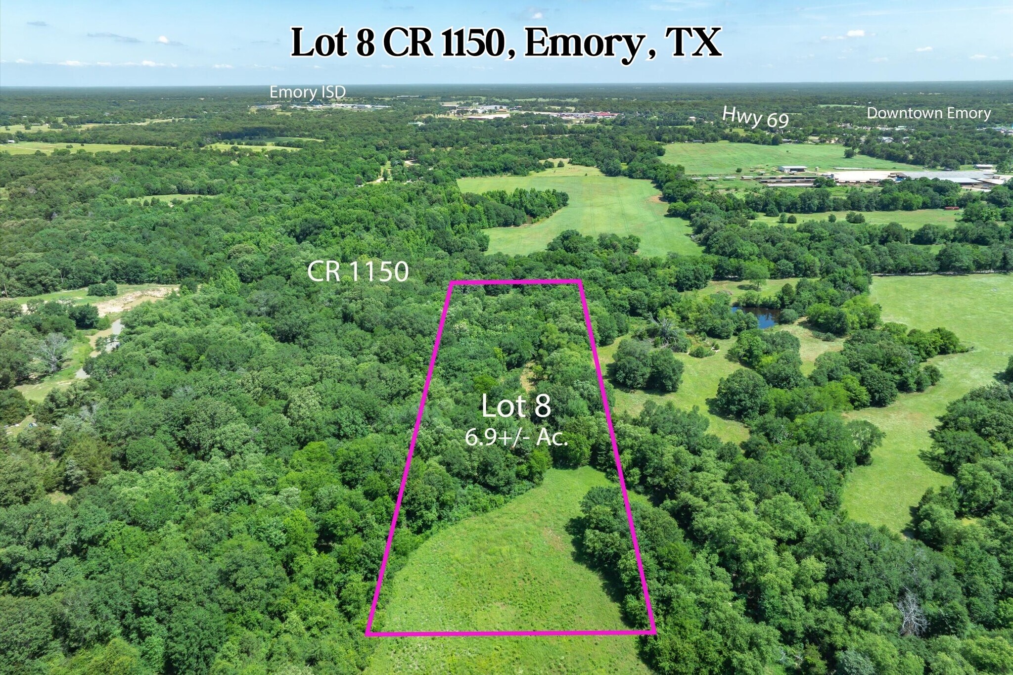 Lot 8 RS County Road 1150, Emory, TX for sale Primary Photo- Image 1 of 21