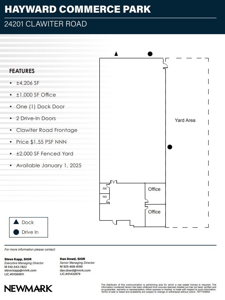 2262-2280 Commerce Pl, Hayward, CA for lease Floor Plan- Image 1 of 1