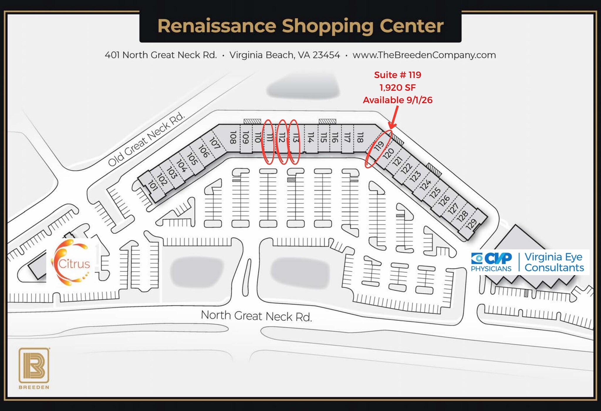 401 N Great Neck Rd, Virginia Beach, VA à louer Plan de site- Image 1 de 15