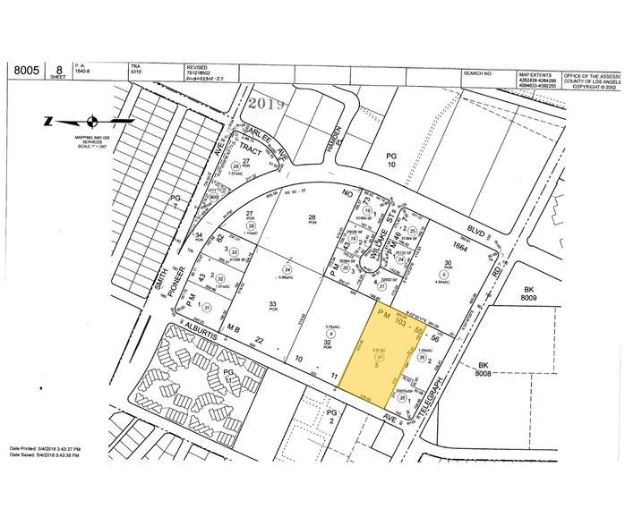 11721 Telegraph Rd, Santa Fe Springs, CA à vendre - Plan cadastral - Image 3 de 5
