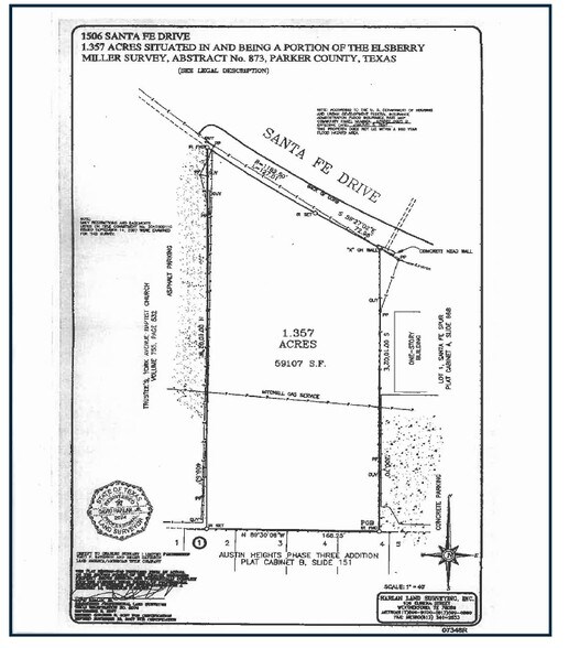 1506 Santa Fe Dr, Weatherford, TX à vendre - Plan cadastral - Image 3 de 3