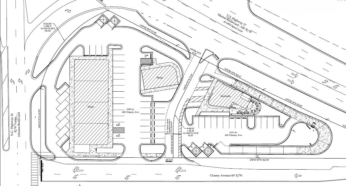 420 Chaney Ave, Jacksonville, NC for lease Site Plan- Image 1 of 3