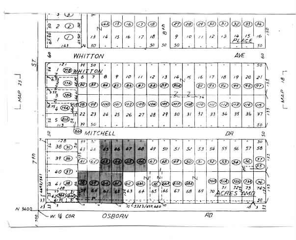 722 E Osborn Rd, Phoenix, AZ for lease - Plat Map - Image 2 of 3