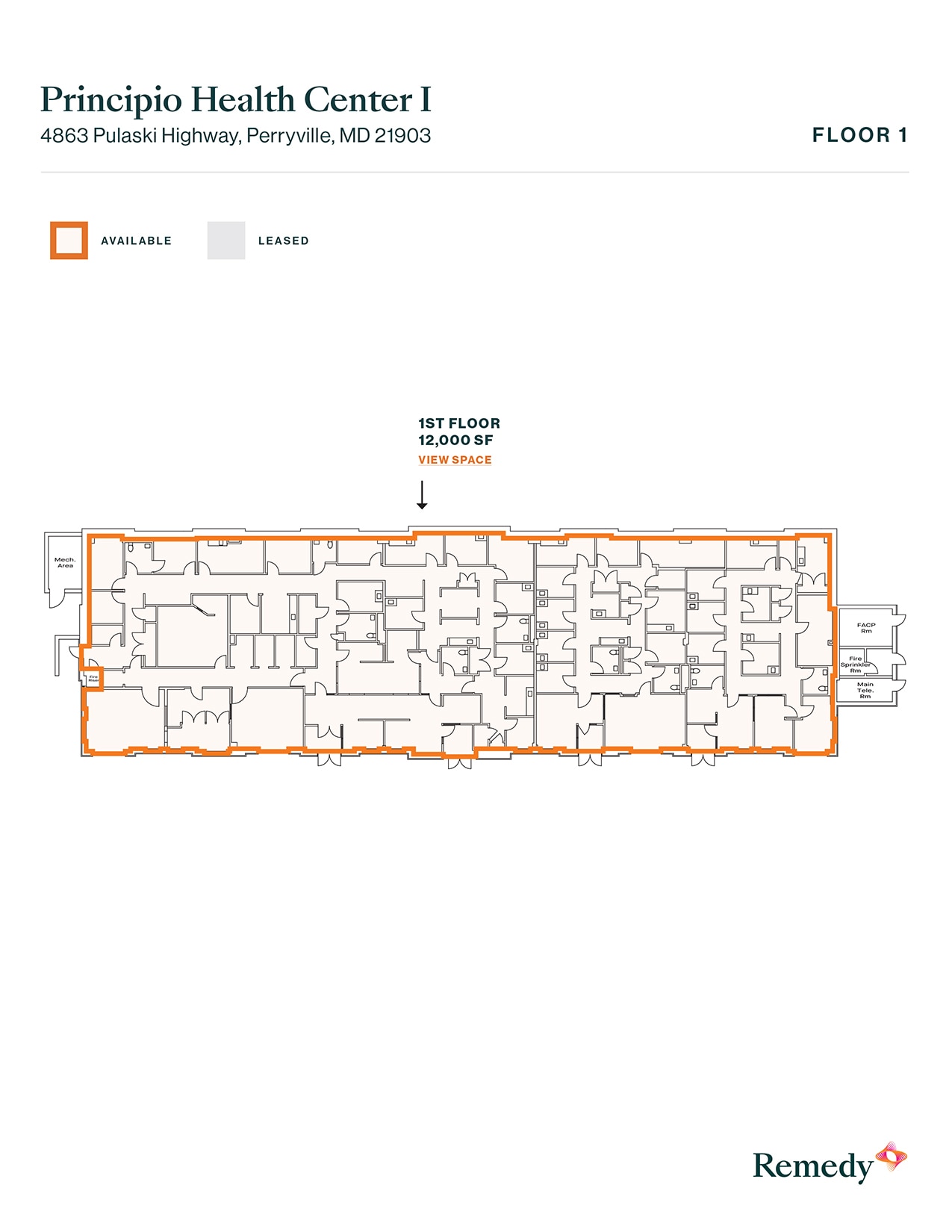 4863 Pulaski Hwy, Perryville, MD for lease Floor Plan- Image 1 of 2