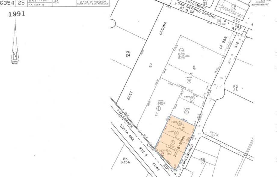 7433-7455 Telegraph Rd & 1701-1721 Greenwood Ave, Montebello, CA à louer - Plan cadastral - Image 2 de 2