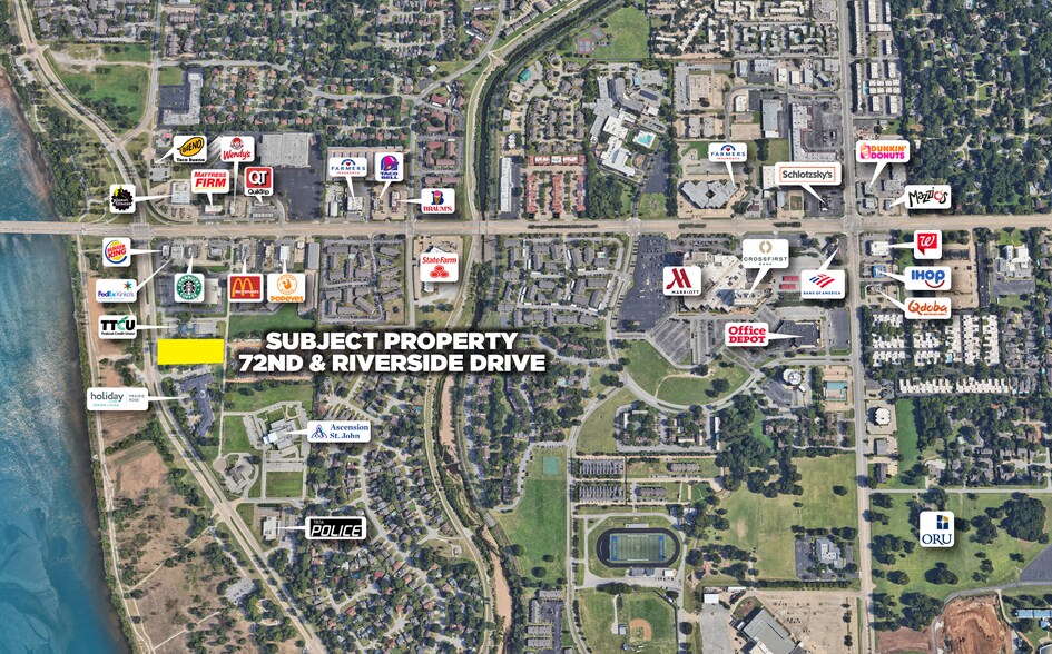 72nd & Riverside Dr, Tulsa, OK à vendre - Photo du bâtiment - Image 2 de 3