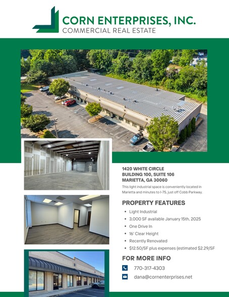 1420 White Cir NW, Marietta, GA for lease - Building Photo - Image 2 of 5