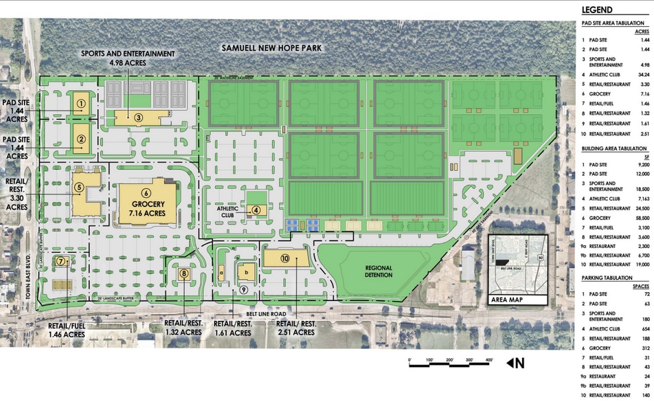 SEC of Belt Line Rd & Town East Blvd, Sunnyvale, TX à vendre - Aérien - Image 3 de 4