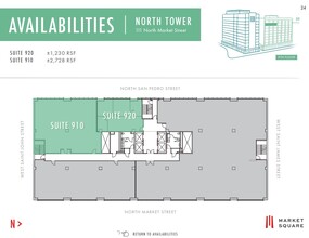 111 W Saint John St, San Jose, CA à louer Plan d’étage- Image 1 de 1