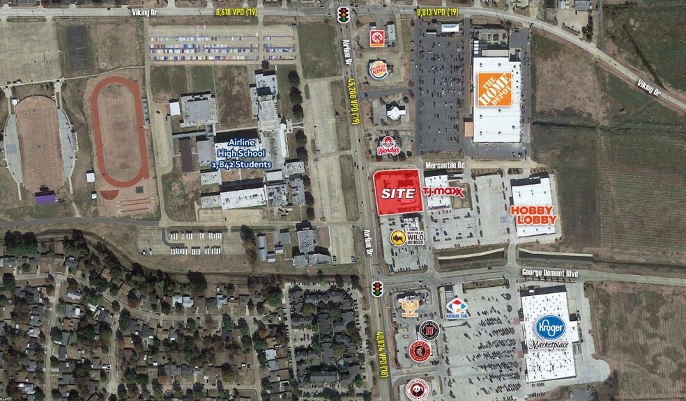 2650 Airline Dr, Bossier City, LA à louer - Aérien - Image 2 de 4