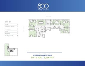 800 Third Ave, New York, NY à louer Plan d’étage- Image 1 de 1