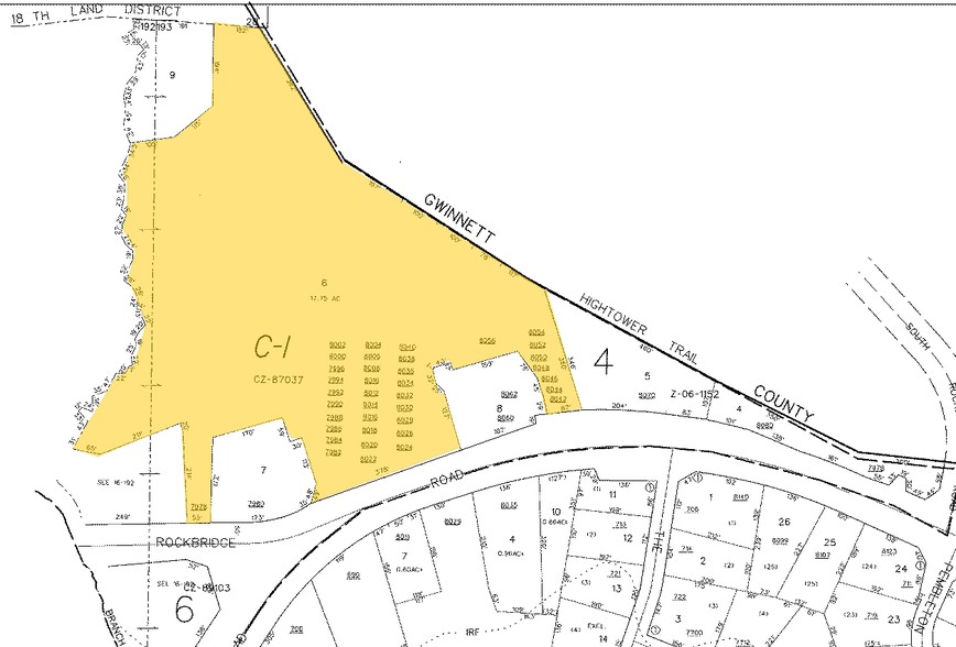 7984-8044 Rockbridge Rd, Lithonia, GA à louer - Plan cadastral - Image 2 de 13