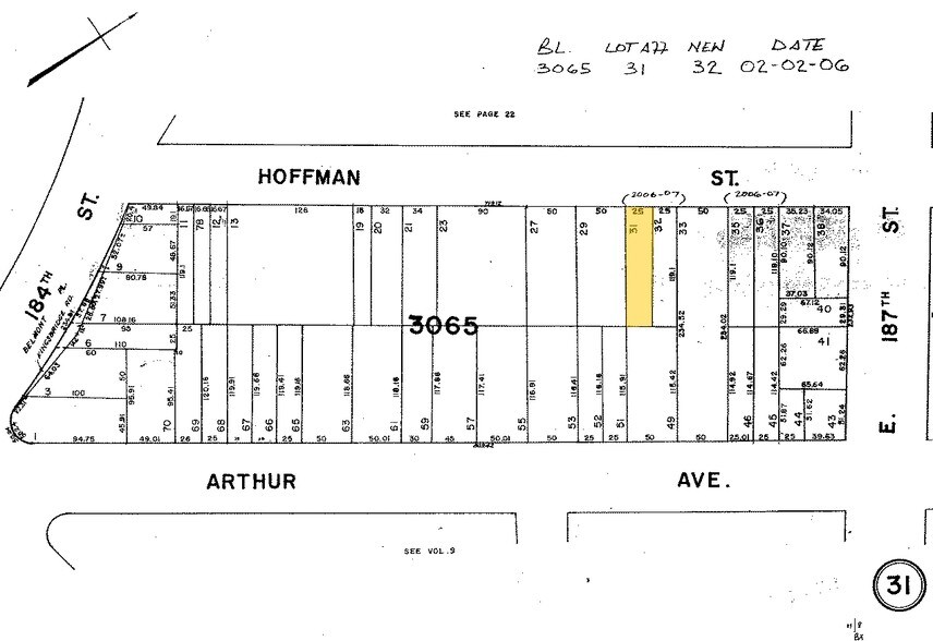 2376 Hoffman St, Bronx, NY à vendre - Plan cadastral - Image 3 de 3