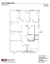 1250 S Federal Hwy, Boynton Beach, FL for lease Floor Plan- Image 1 of 9