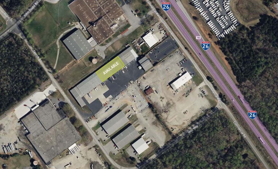 110 Commercial Dr, Spartanburg, SC for lease - Aerial - Image 2 of 11