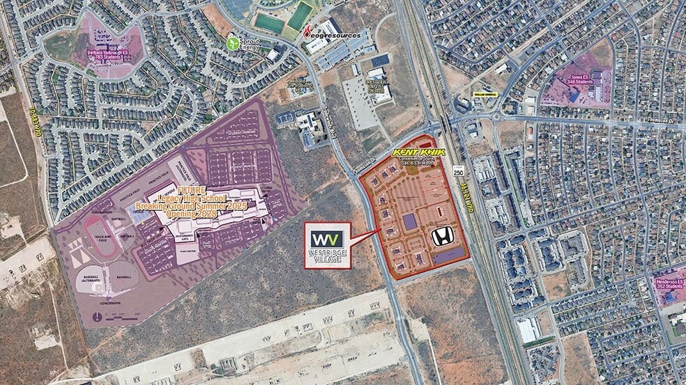 SWQ Loop 250 & Thomason Dr, Midland, TX à vendre - Aérien - Image 1 de 4