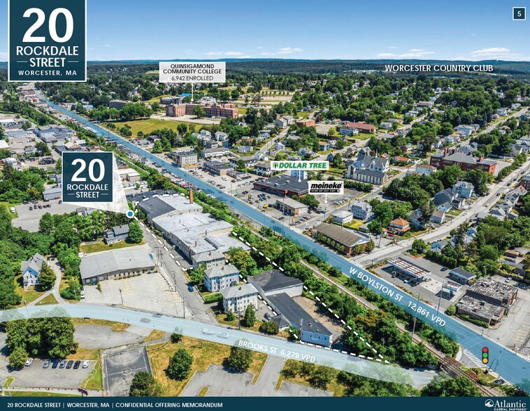 20 Rockdale St, Worcester, MA à vendre - Aérien - Image 2 de 5