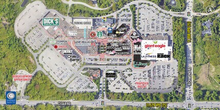 24149-25389 Cedar Rd, Lyndhurst, OH - Aerial  map view